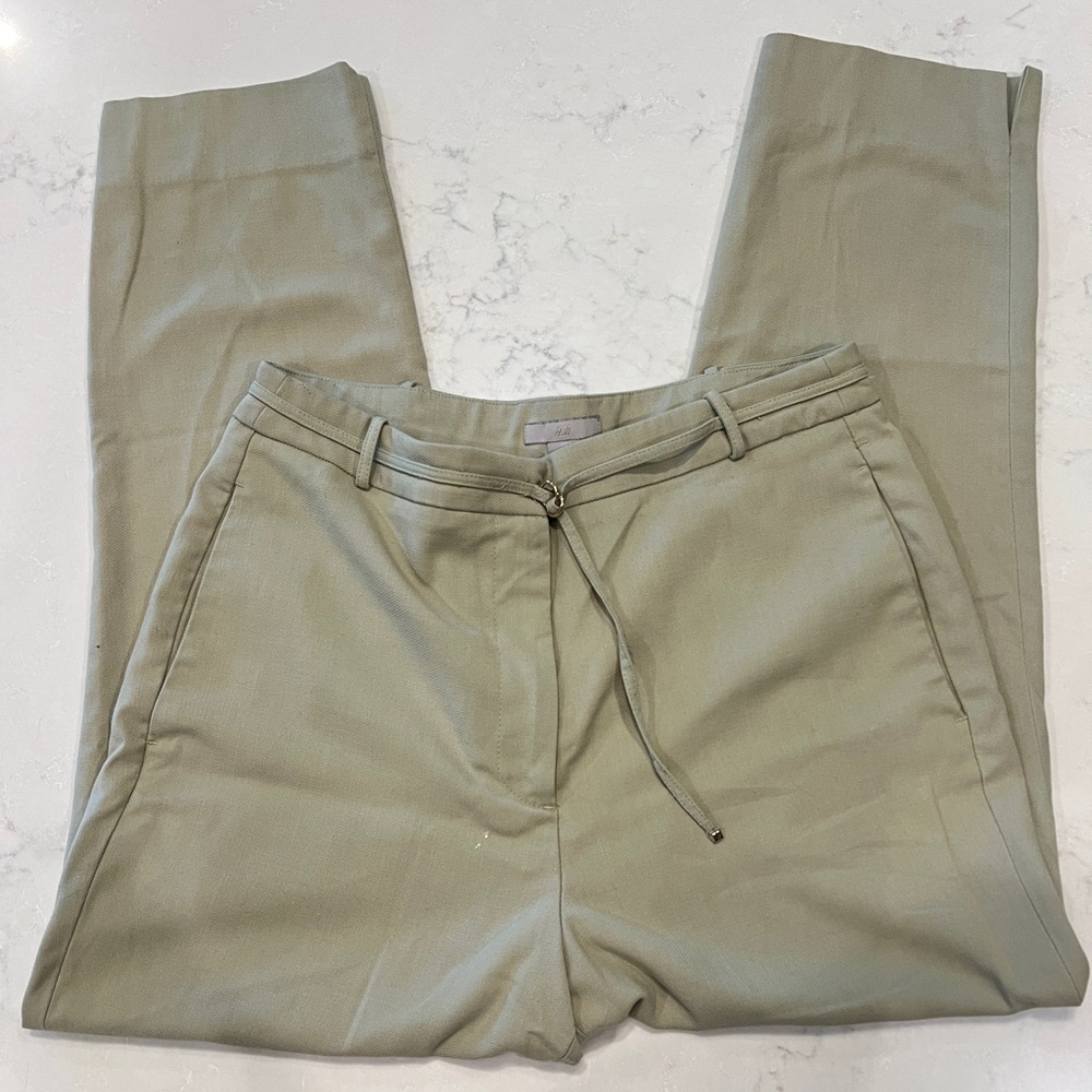 H&M sage green Dress Pants Size 6